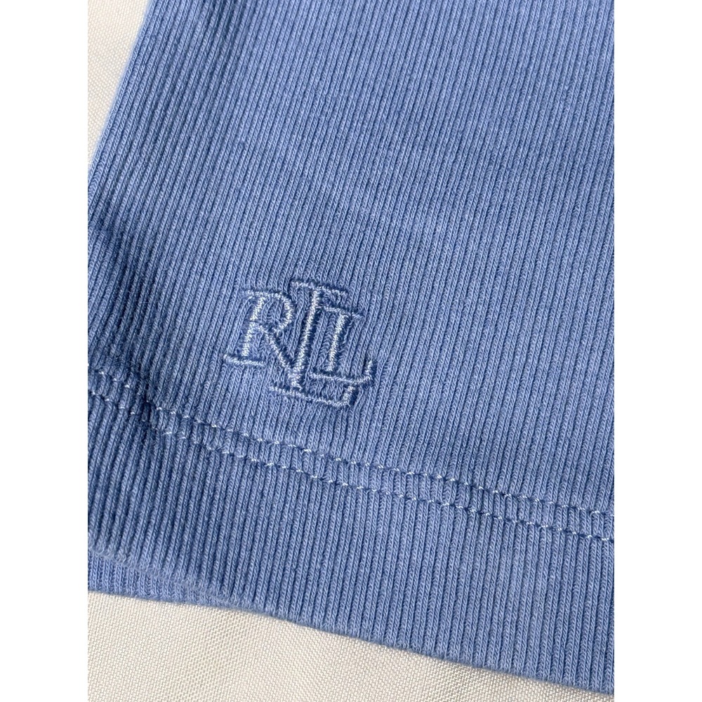 Ralph Lauren Black Label Stretch Tank Top Womens Blue Ribbed Small - Picture 4 of 4